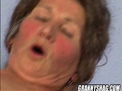 Big boobs granny loves the cum of younger man