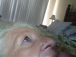 My new granny gets cum in mouth 